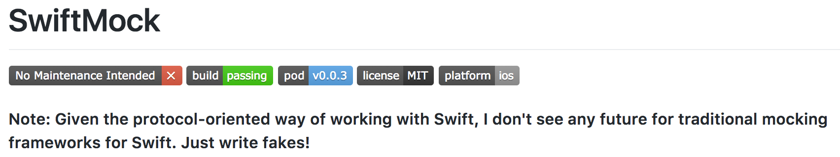 Roll your own Swift mocks