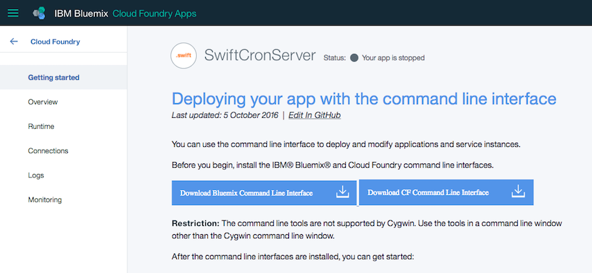 Bluemix Getting Started